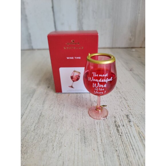 Hallmark Wine Time a wonderful wine of the year! ornament Xmas - Picture 1 of 7